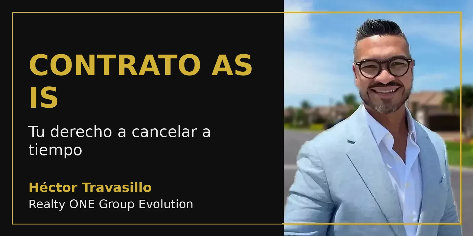 Contrato as is con Héctor Travasillo